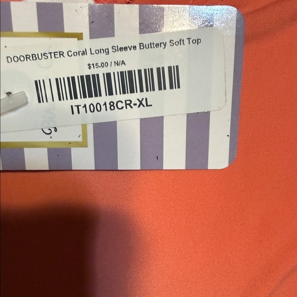 Zenana Outfitters Coral Long Sleeve Tee - Picture 3 of 3